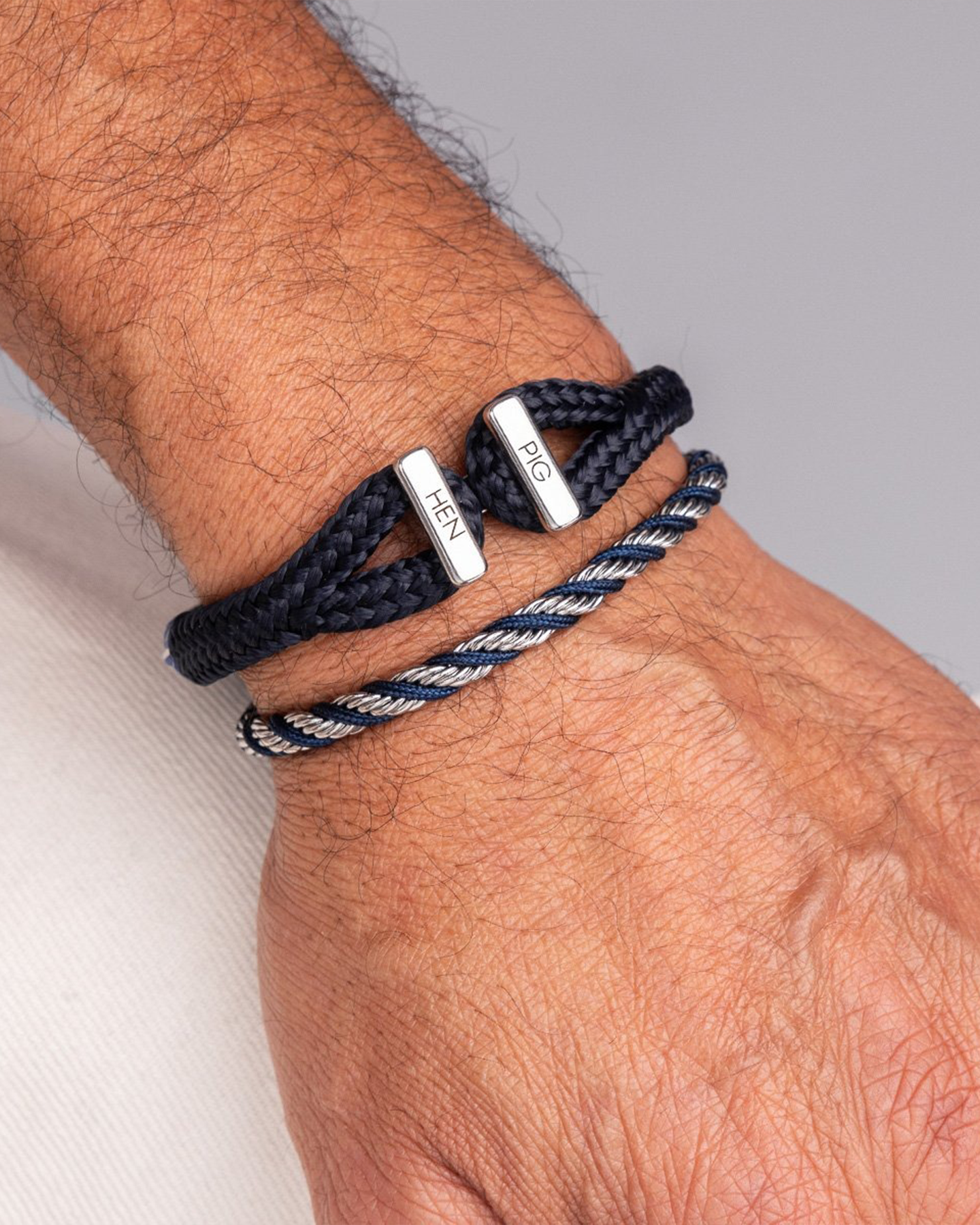 ICY IKE BRACELET - NAVY-SILVER