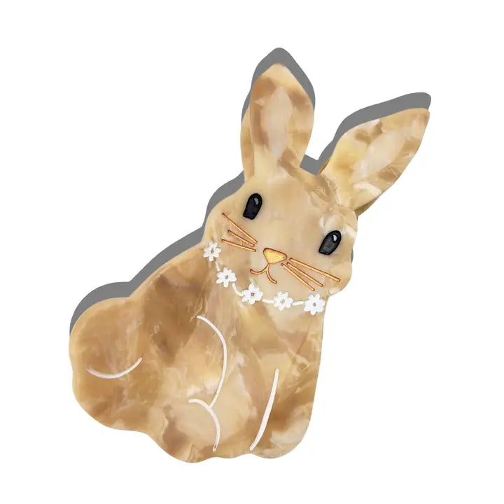 HAND PAINTED BUNNY CLAW CLIP