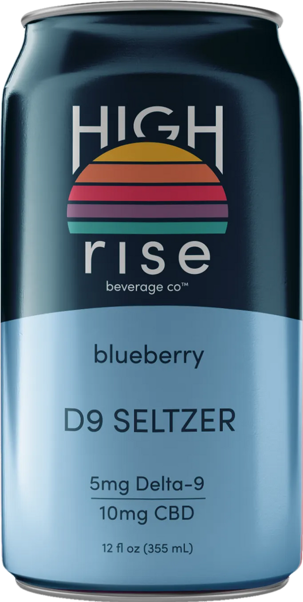 HIGH RISE DELTA 9 SELTZER 4PK - BLUEBERRY