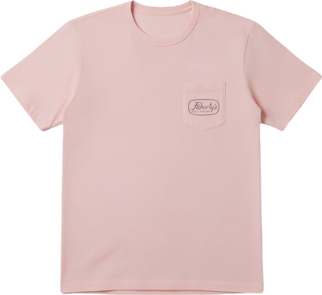 SUNWASHED POCKET TEE - PINK SAND