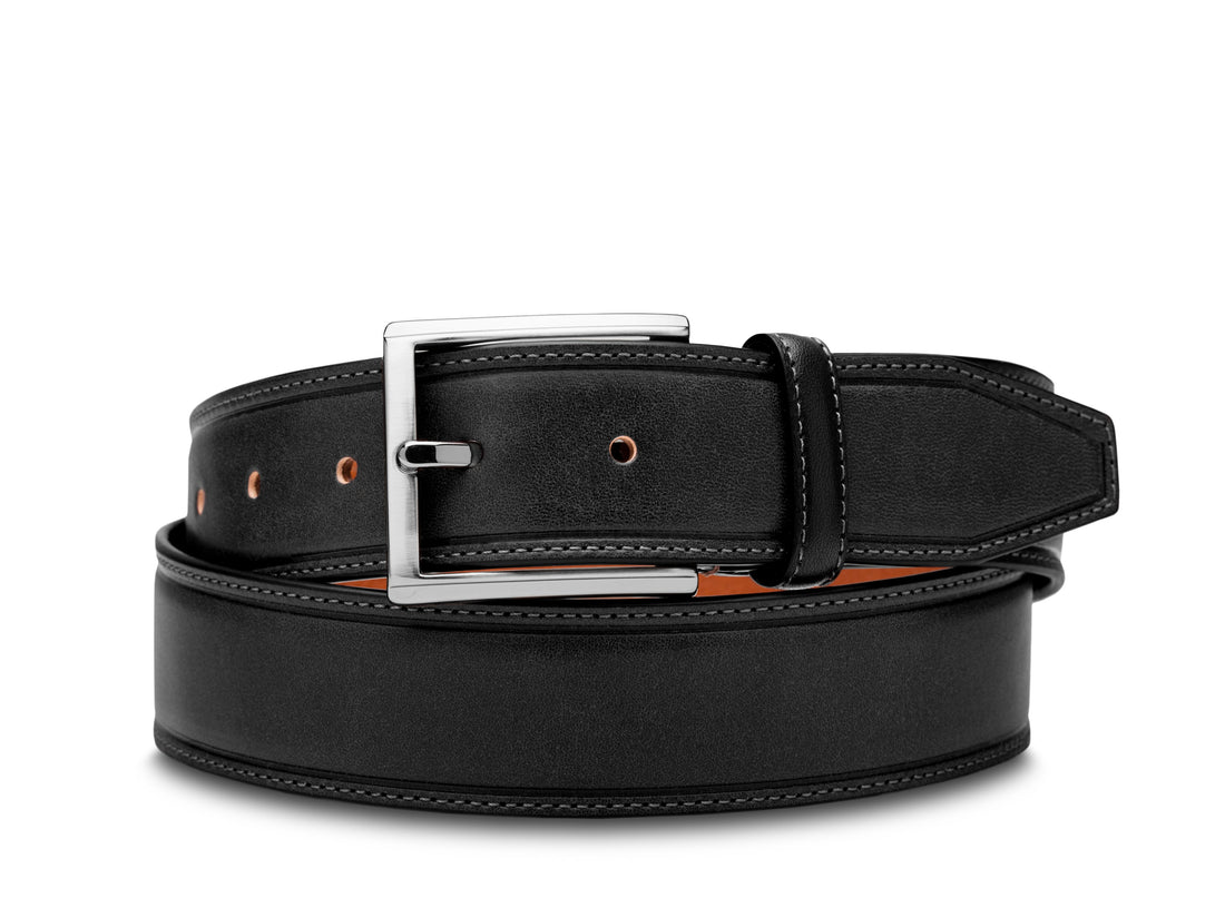 OLD LEATHER ITALIA SALERNO BELT - BLACK