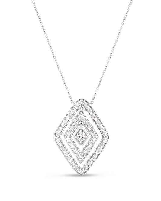 18K WG DIAMANTE LARGE DIAMOND NECKLACE