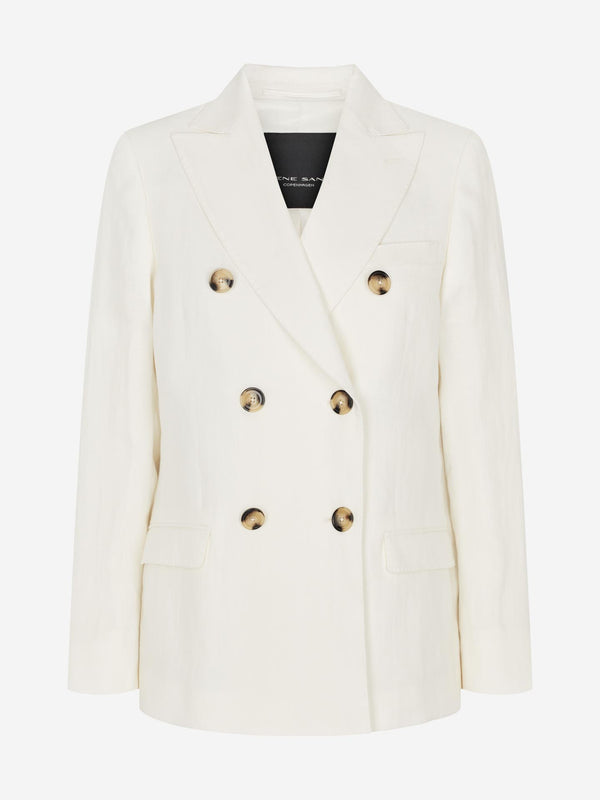 RANI DOUBLE BREASTED BLAZER - OFF WHITE