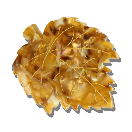 HAND PAINTED JAPANESE MAPLE LEAF CLAW CLIP