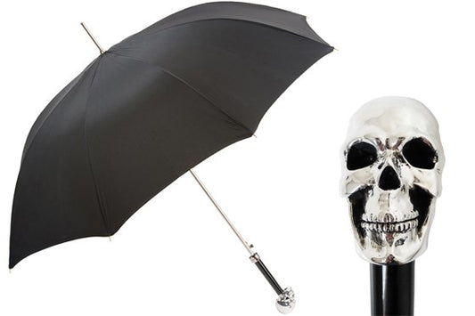 PASOTTI SKULL HANDLE LONG UMBRELLA