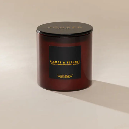 FLAMES + FLANNEL SOY WAX CANDLE