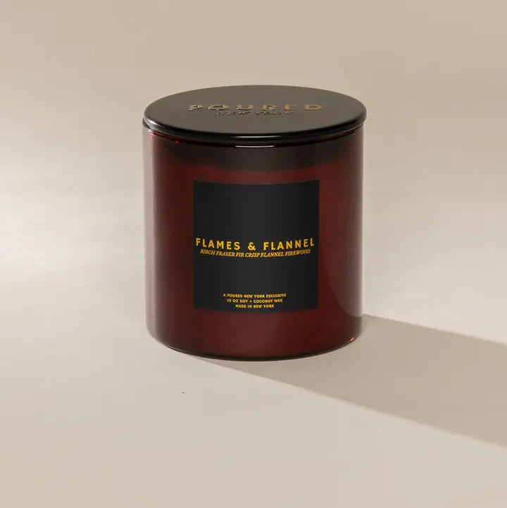 FLAMES + FLANNEL SOY WAX CANDLE
