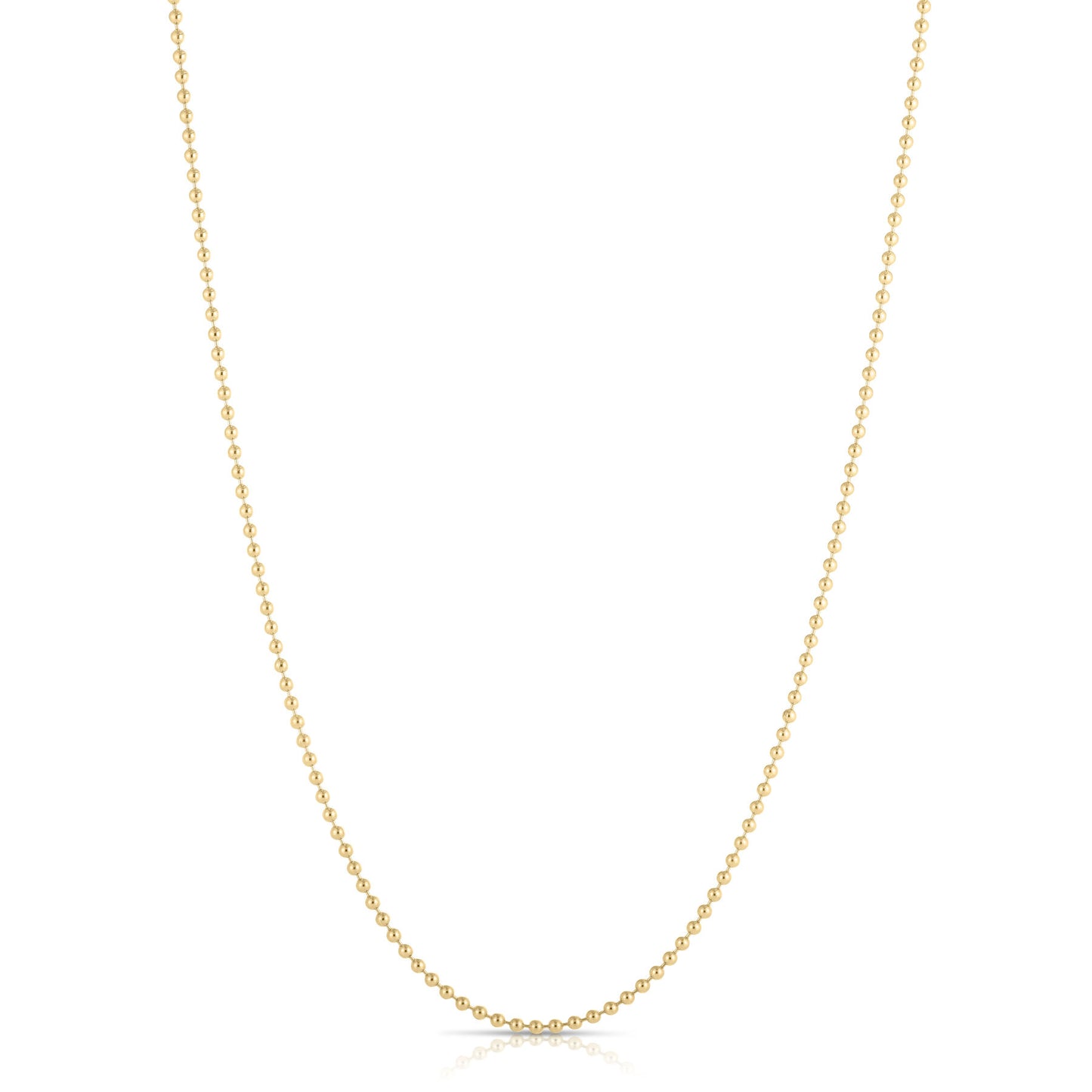 18K YG DESIGNER CLASSIC BEAD CHAIN