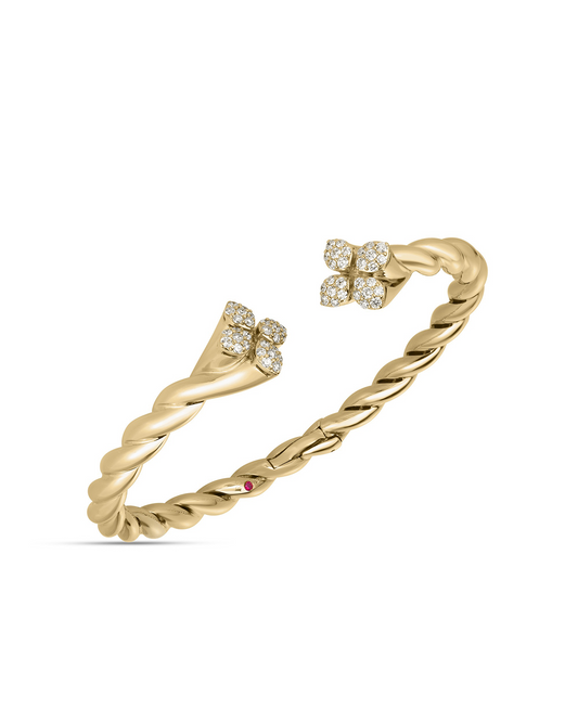 18K YG LOVE IN VERONA TWIST BANGLE