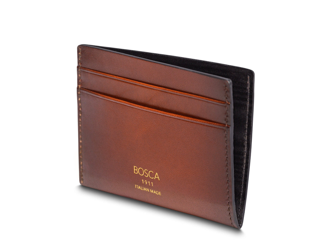 HARD BURNISHED ITALIA WEEKEND WALLET - TAN