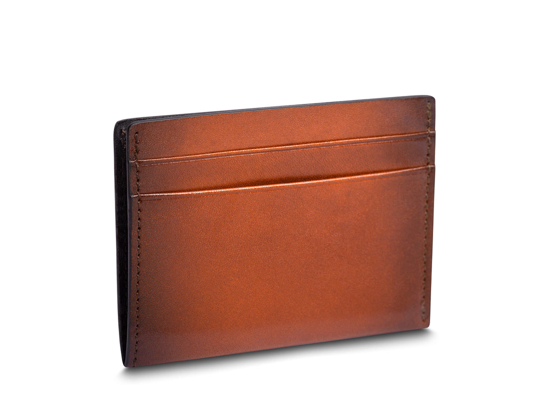 HARD BURNISHED ITALIA WEEKEND WALLET - TAN