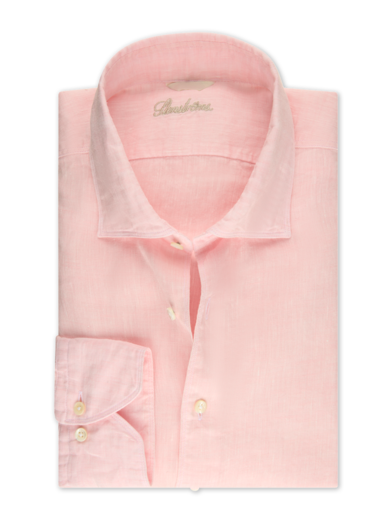 LIGHT PINK LINEN SHIRT