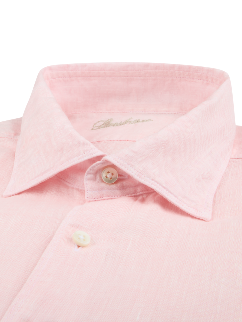 LIGHT PINK LINEN SHIRT
