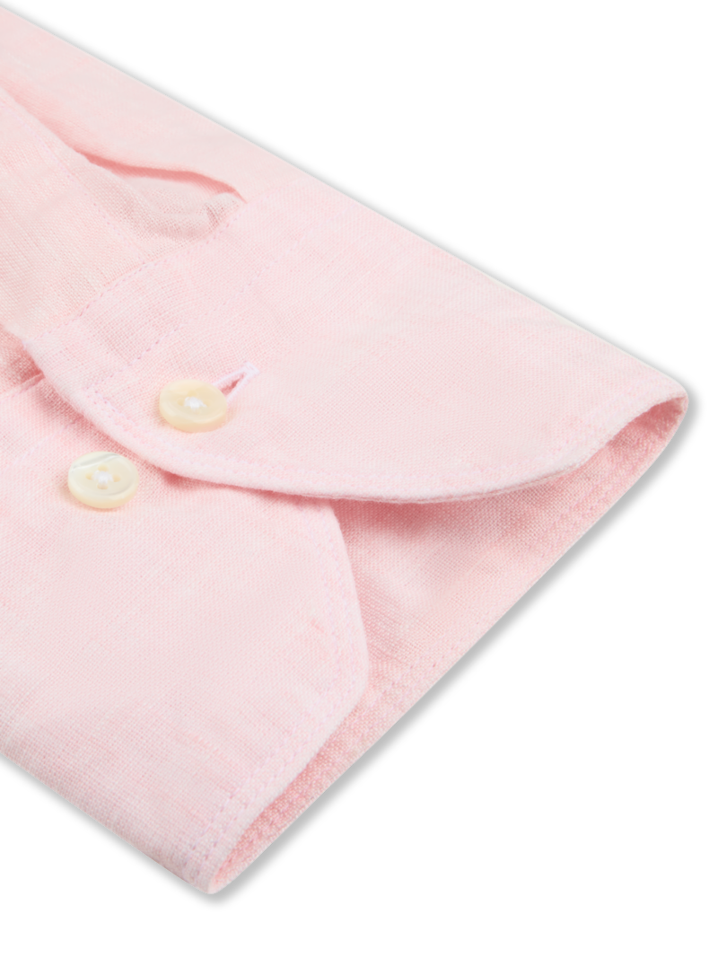 LIGHT PINK LINEN SHIRT