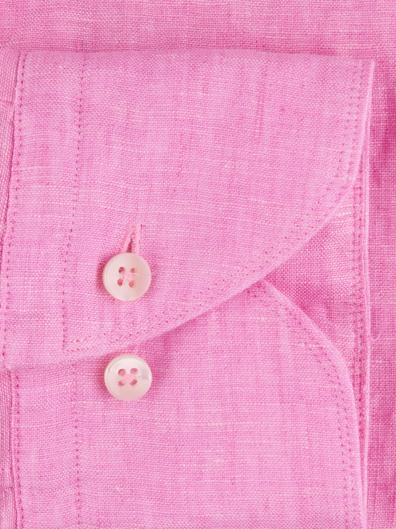 BRIGHT PINK LINEN SHIRT