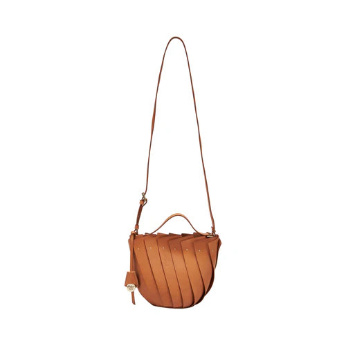 LEONORA LEATHER BUCKET PURSE - NATURALE