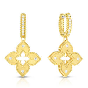 18K YG DIAMOND PETITE VENETIAN PRINCESS DROP EARRINGS