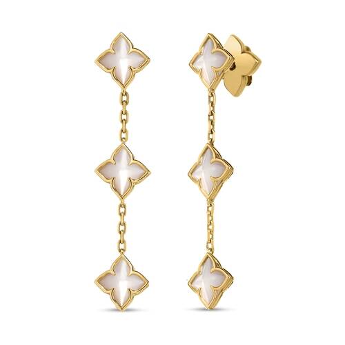 18K YG MOP EARRINGS