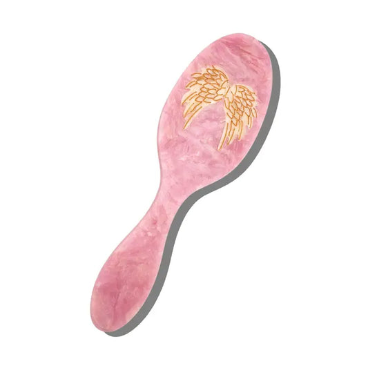 HAND PAINTED ANGEL WINGS GREAT HAIR DAY BRUSH