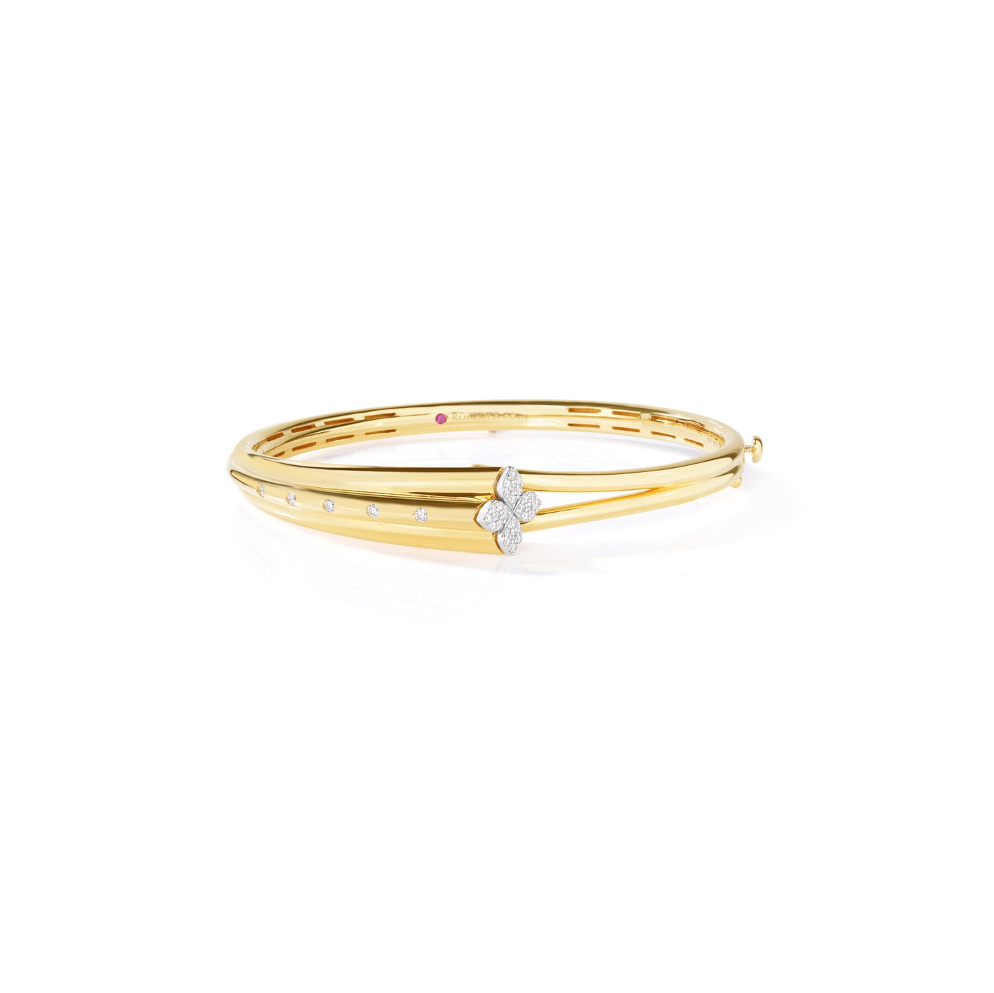 18K LOVE IN VERONA DIA FLOWER BANGLE