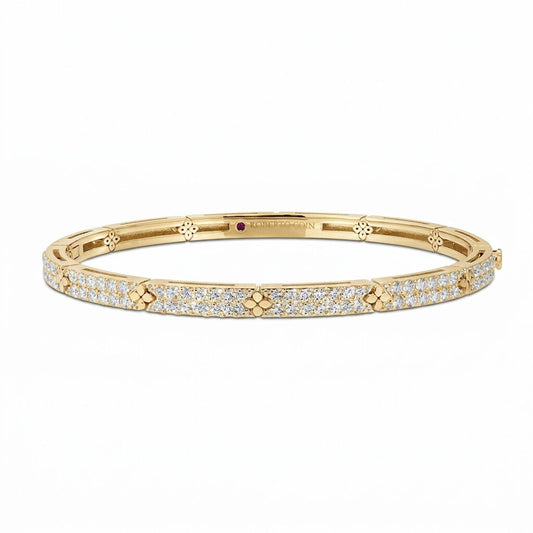 18 K DIAMOND FULL PAVE BANGLE