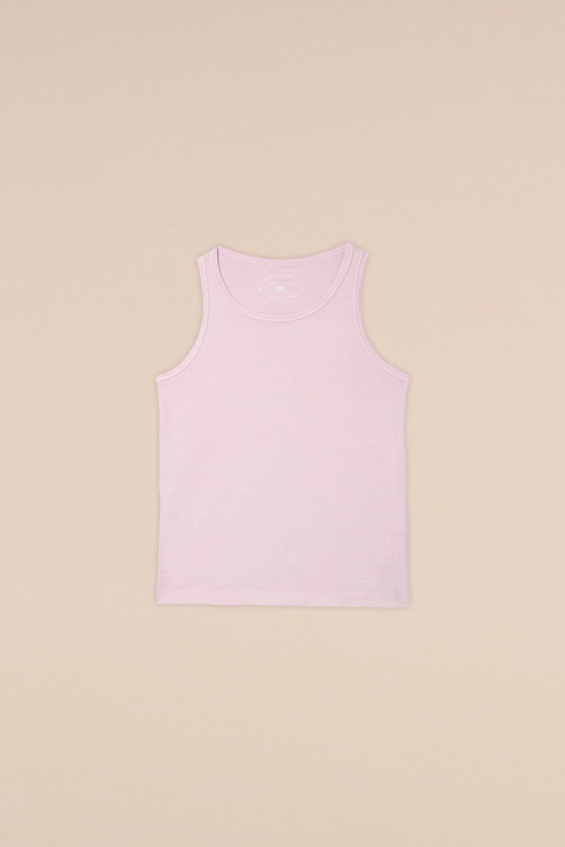 PINK SPARGI ORGANIC COTTON SLEEVELESS TOP