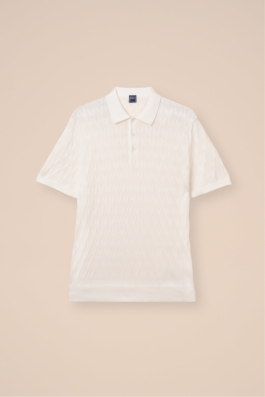 RUMBA WHITE COTTON KNIT POLO