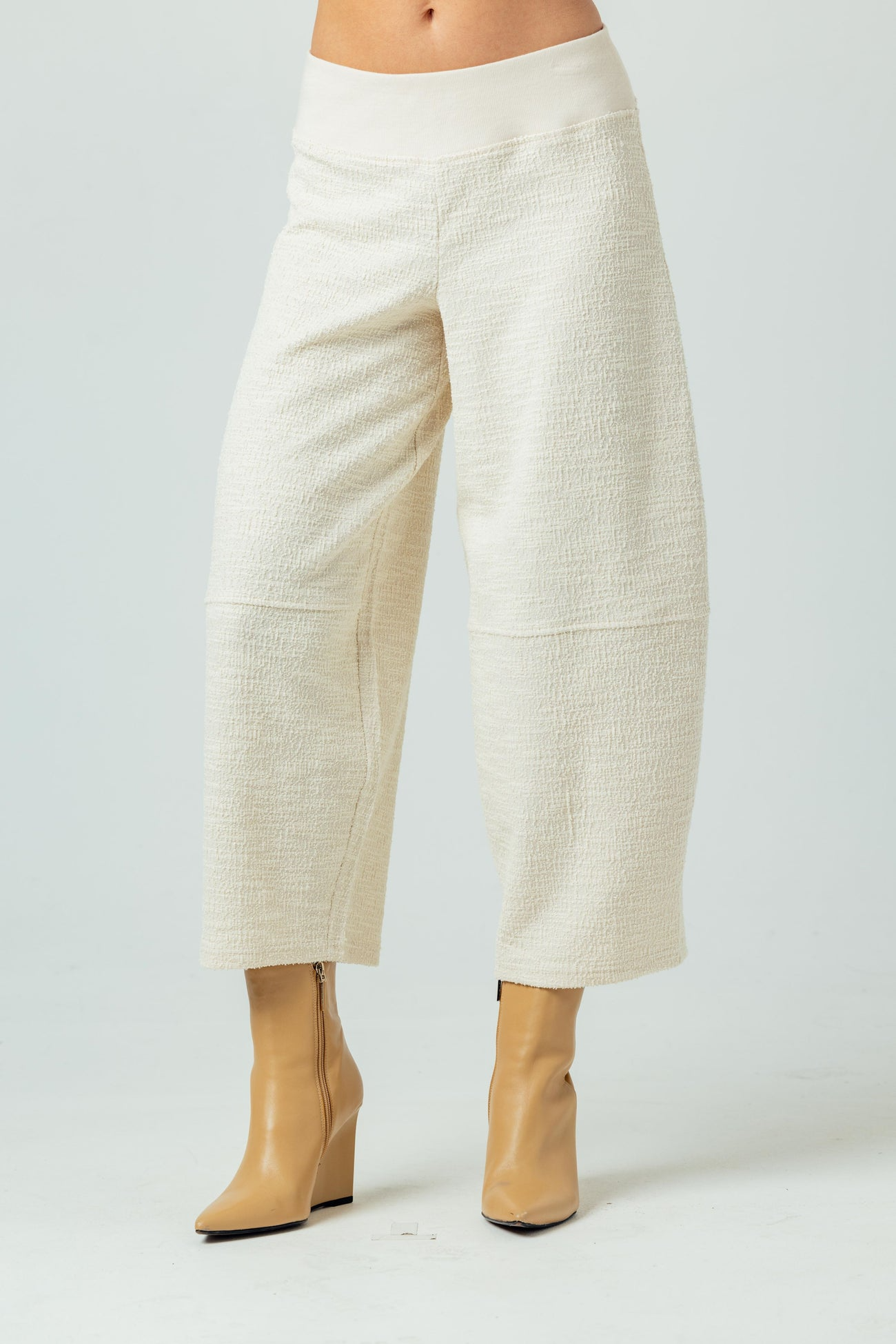AUDELIA BOUCLE PANT - COCONUT MILK