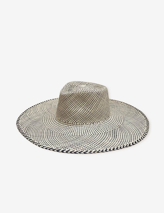 AUSTIN JUNIOR STRAW HAT - NATURAL & CHOCOLATE