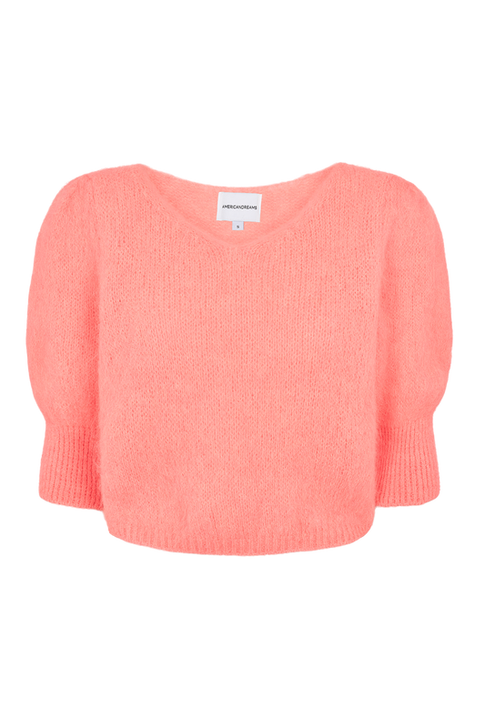 KOA ALPACA BLEND PULLOVER - SALMON