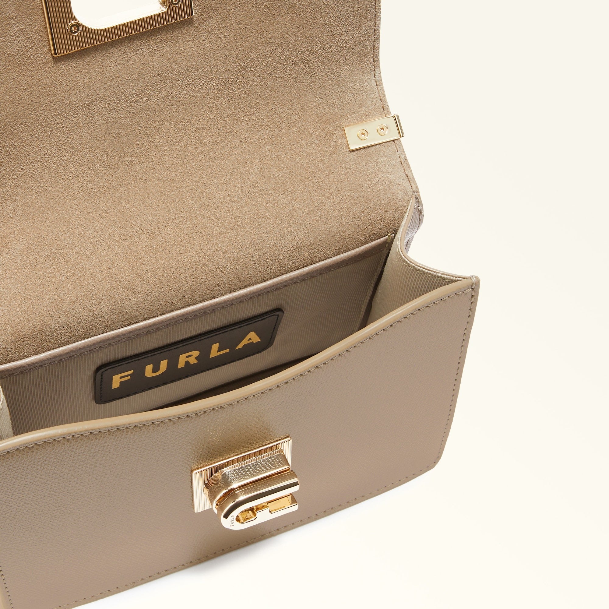 FURLA 1927 CROSSBODY MINI BAG - STUCCO GRAY