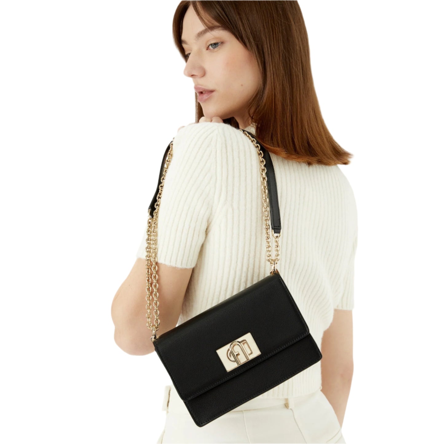 FURLA 1927 CROSSBODY MINI BAG - BLACK