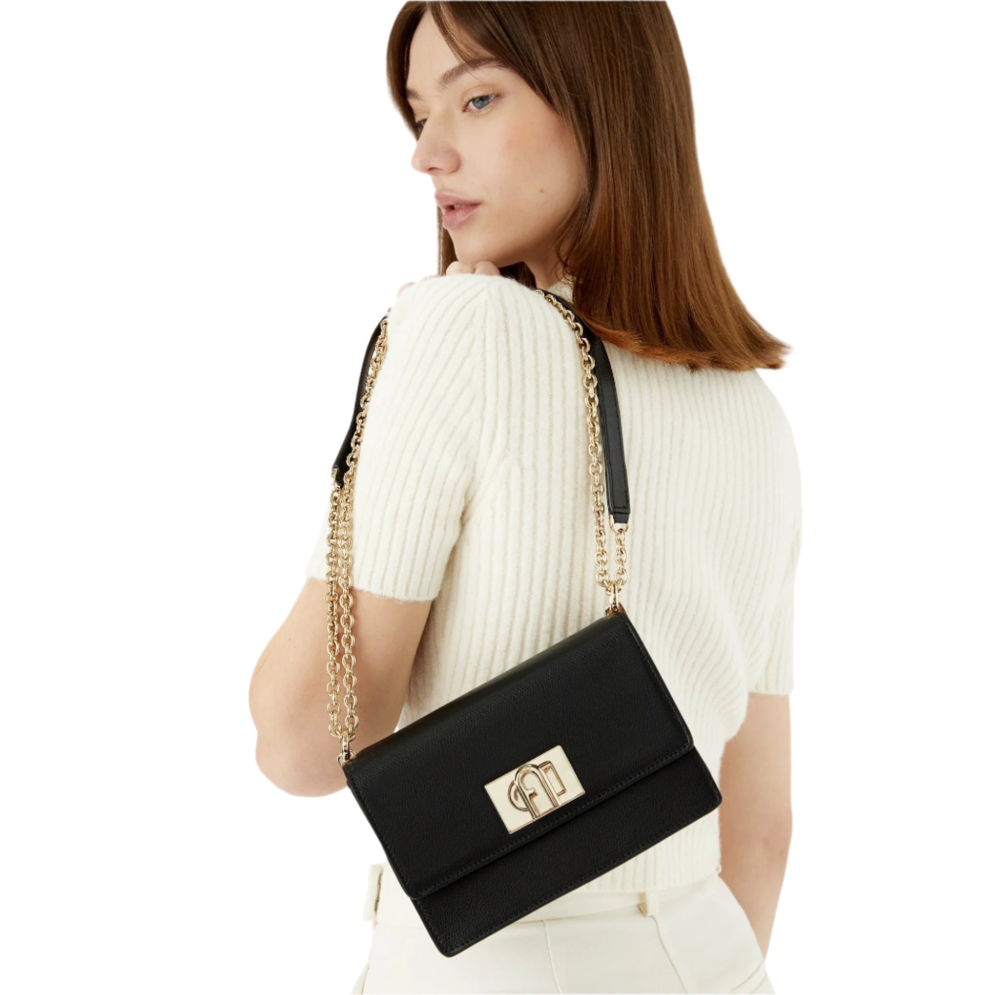 FURLA 1927 CROSSBODY MINI BAG - BLACK