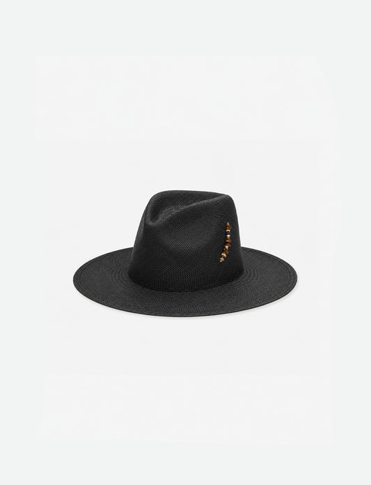 CLEA STRAW HAT - BLACK