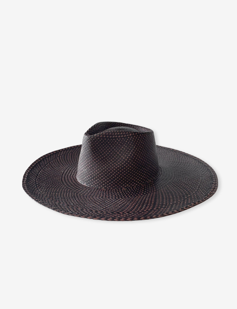 AUSTIN JUNIOR STRAW HAT - CHOCOLATE & BLACK