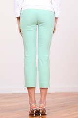 BRIGITTE STRAIGHT FIT CROPPED PANT - CELEDON