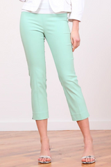 BRIGITTE STRAIGHT FIT CROPPED PANT - CELEDON