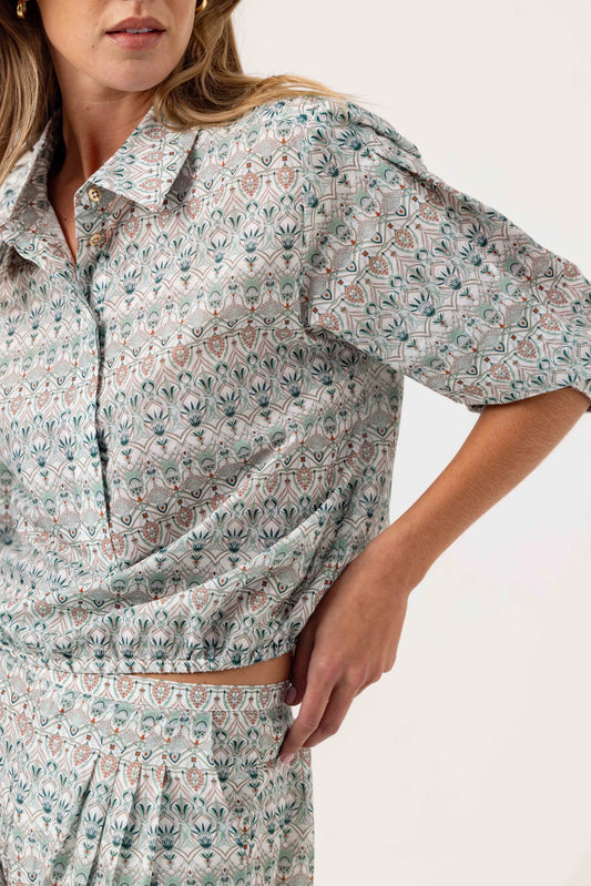 DAMASK BROOKLYN SHIRT - DAMASK WILLOW