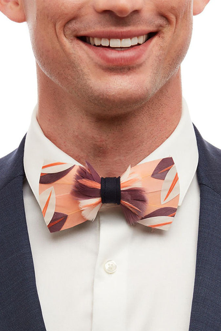 BUCCANEER FEATHER BOW TIE