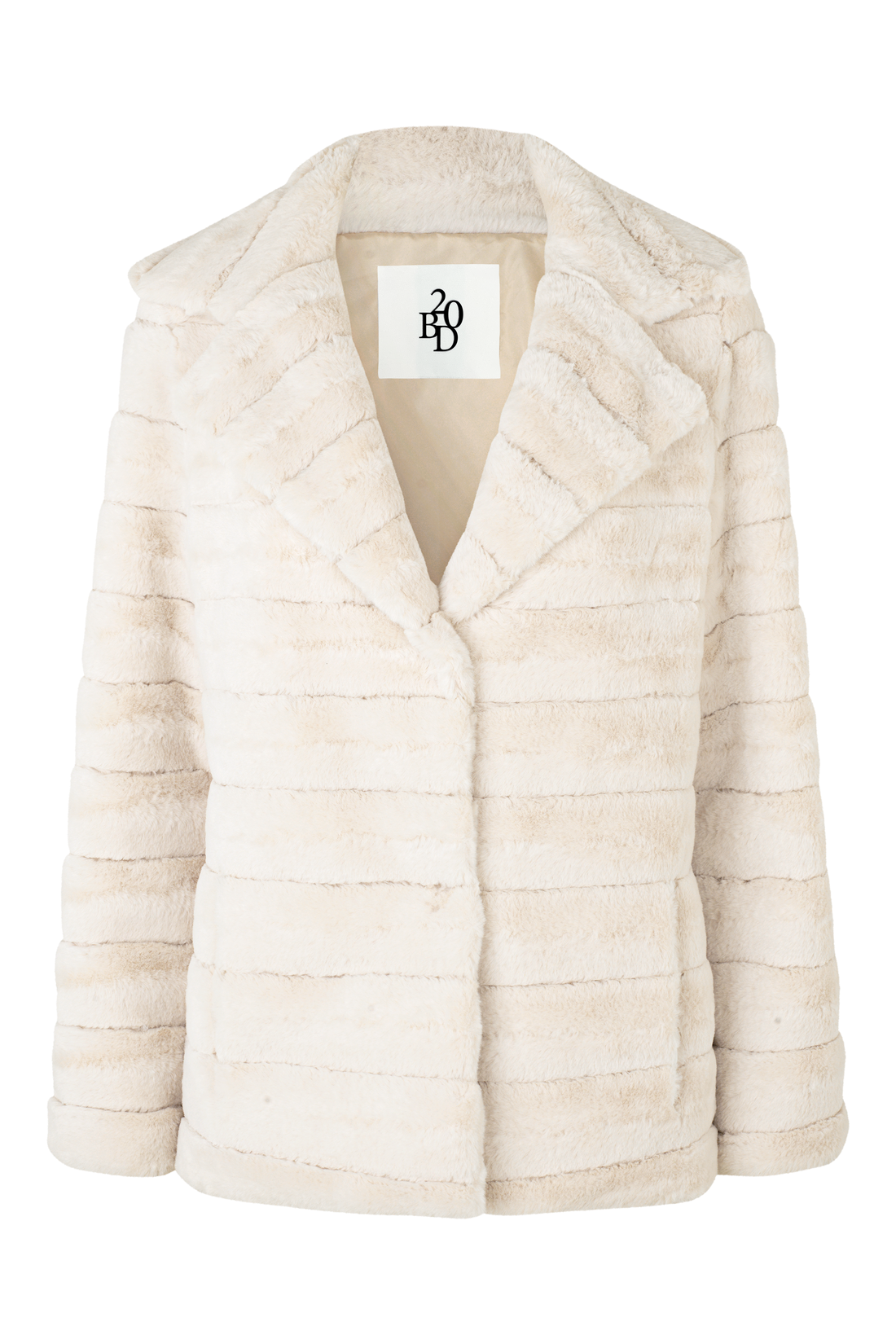 BAILEY FAUX FUR SHORT COAT - BEIGE