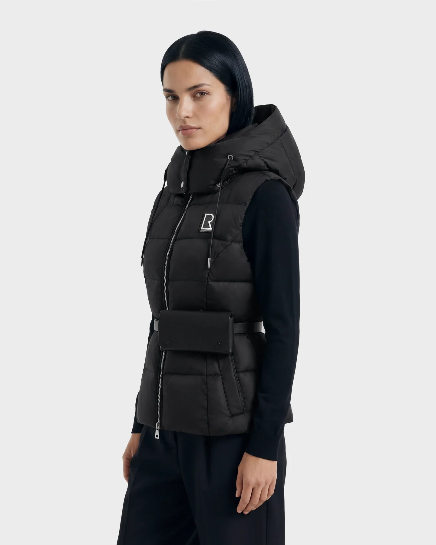 CASSIDY N QUILTED DOWN VEST - ESPRESSO