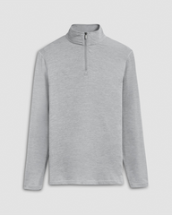 UV30 1/4 ZIP KNIT PULLOVER - CEMENT
