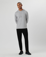 UV30 HOODED KNIT PULLOVER - CEMENT