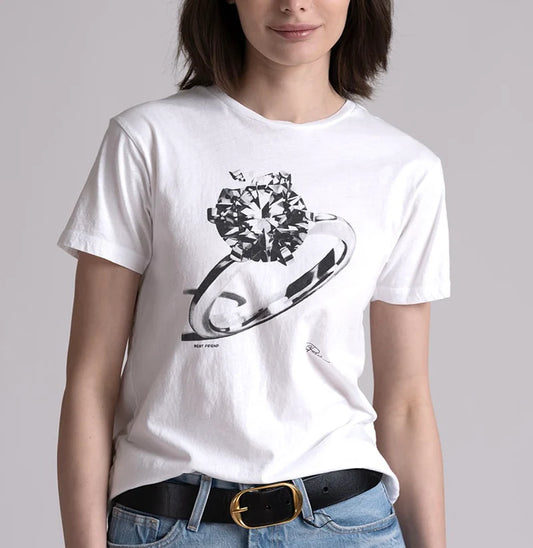 BEST FRIEND MUSHIE TEE - WORN WHITE