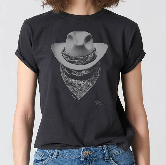 BANDIT MUSHIE TEE - WORN BLACK