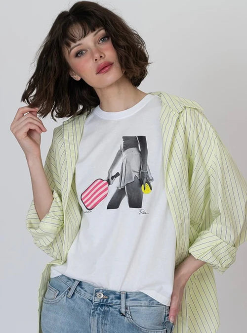 PADDLE UP MUSHIE TEE - WORN WHITE HIGHLIGHT