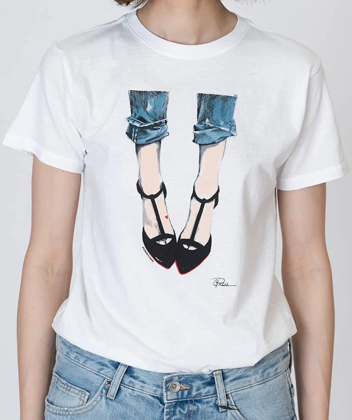 DOWNTOWN MUSHIE TEE - WORN WHITE