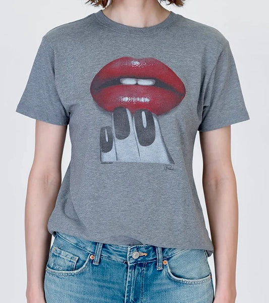 MANICURED MUSHIE TEE - GREY HEATHER