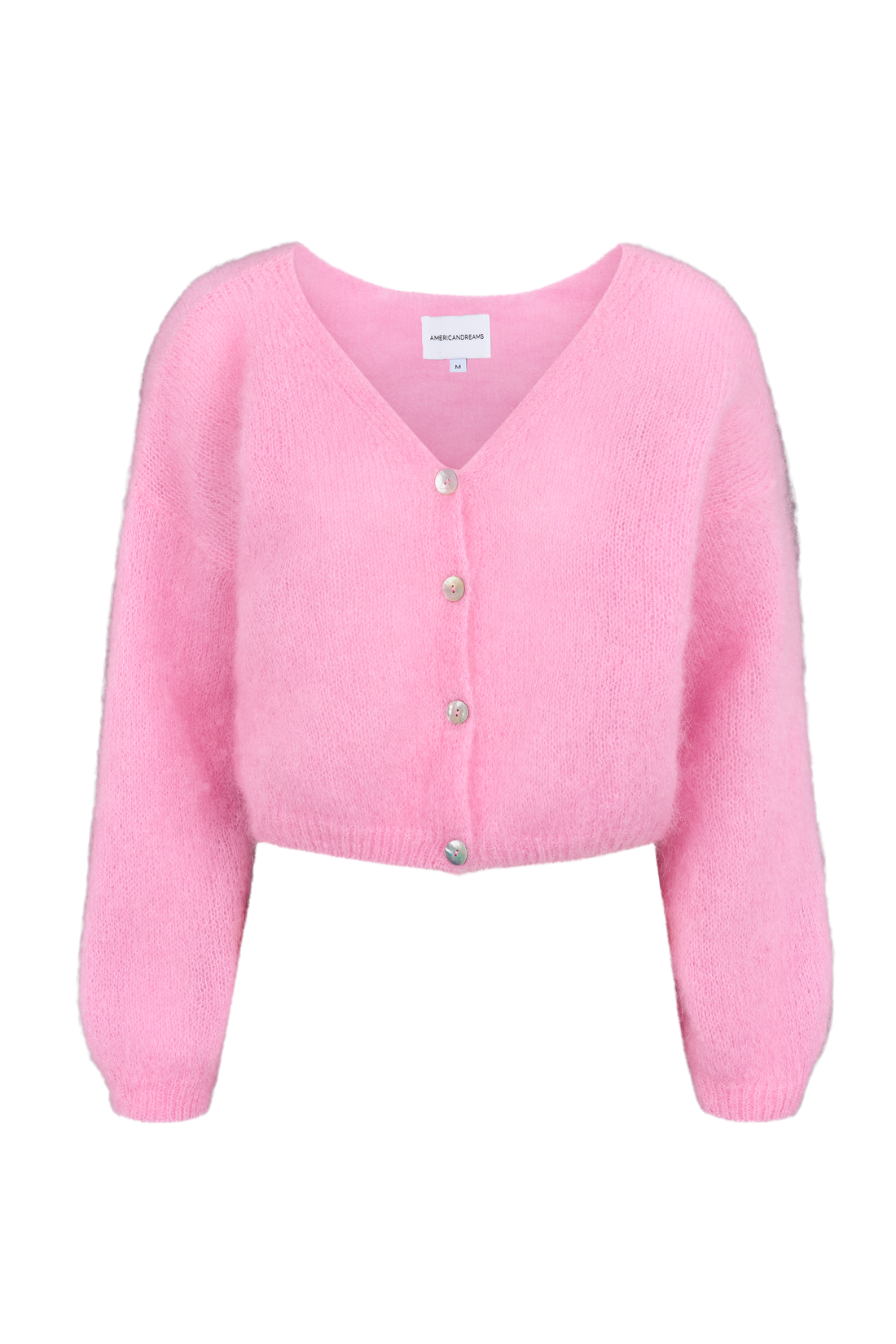 CORNELIA CROPPED CARDIGAN - SOFT BERRY