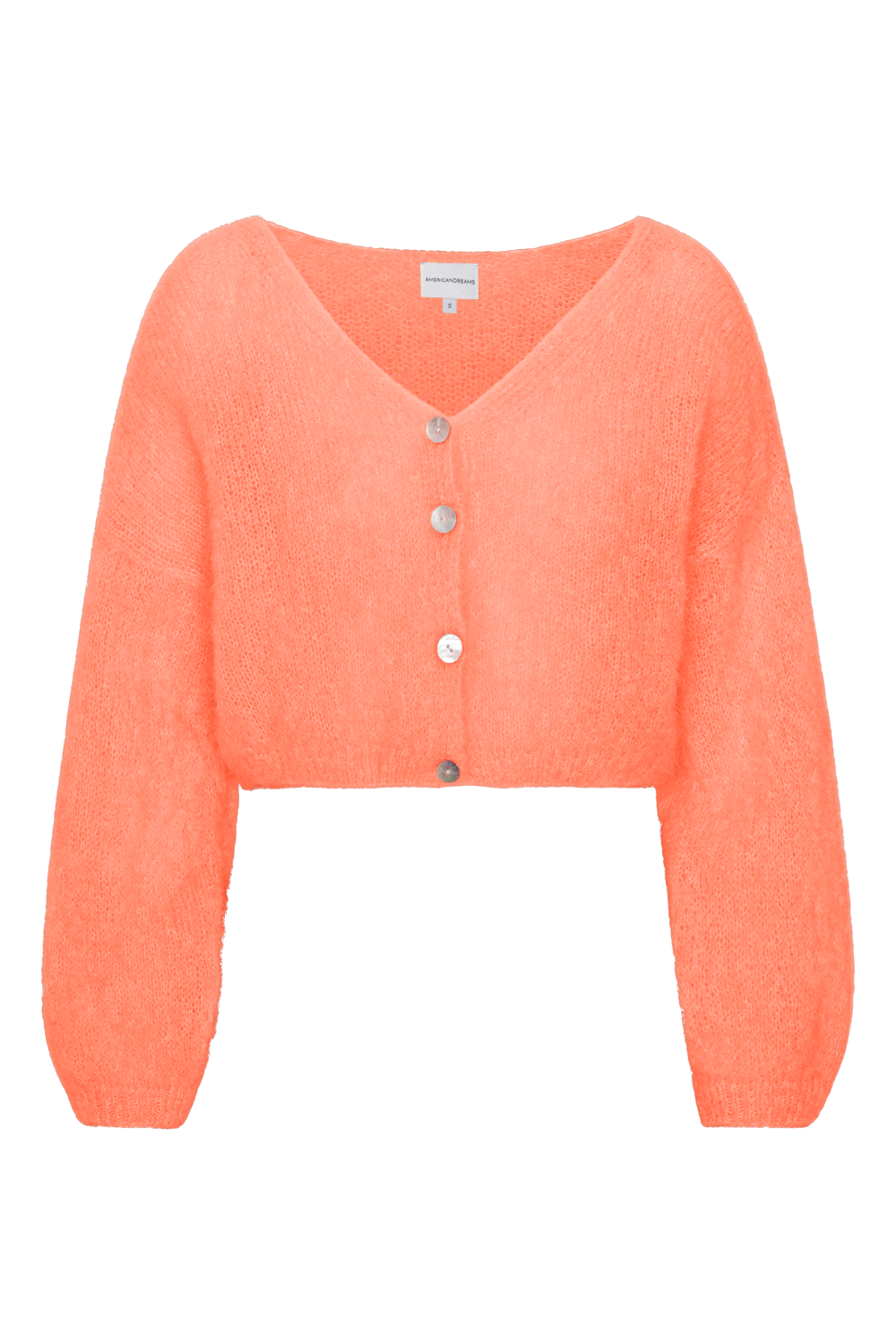 CORNELIA CROPPED CARDIGAN - BURNT ORANGE